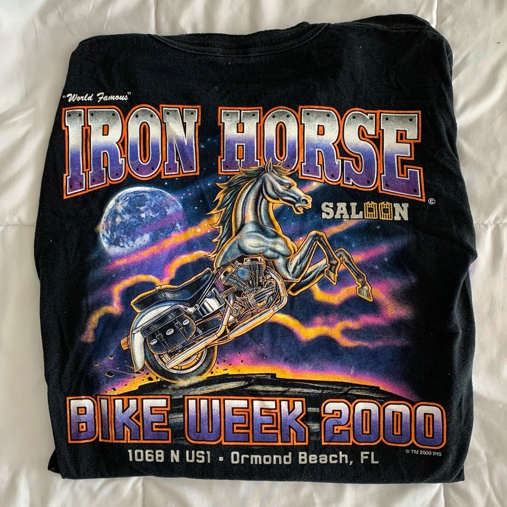 VINTAGE 2000 Long-sleeve Biker Shirt